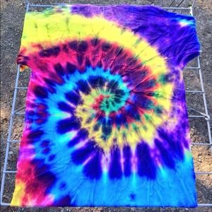 Tie-dye shirt hippie
