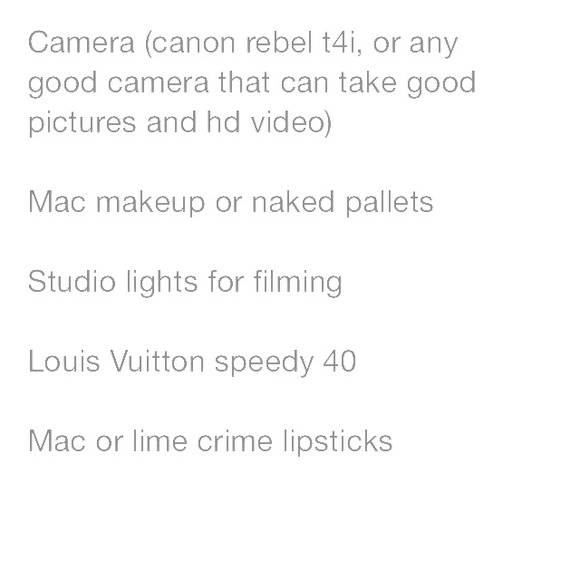 This is my wish list!
