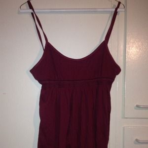 Burgundy Abercrombie & Fitch tank top