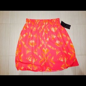 Pink Print Design Skirt Size:Small