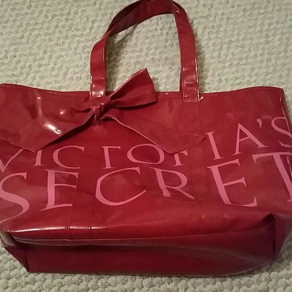 Victoria's secret pink and red tote