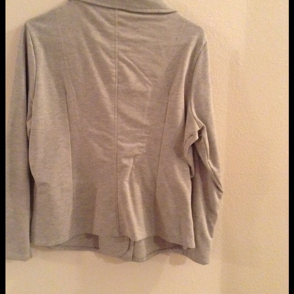 Light Grey Blazer with Salmon color lining. - Picture 2 of 2