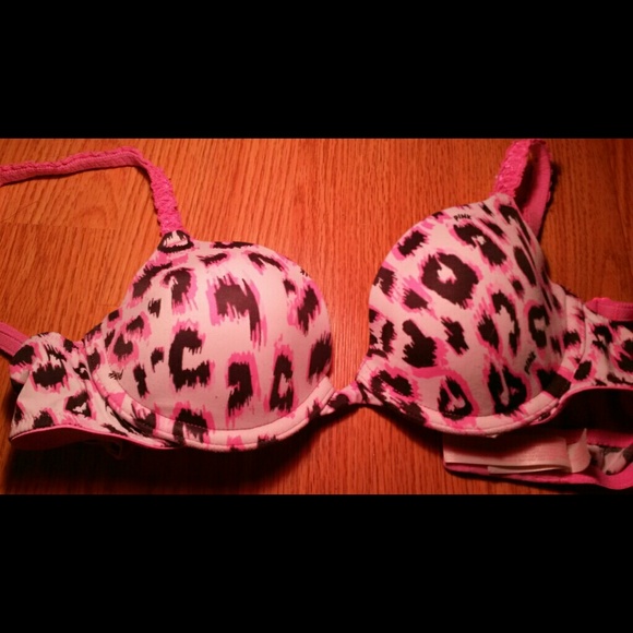 pink cheetah print bra - Picture 2 of 4