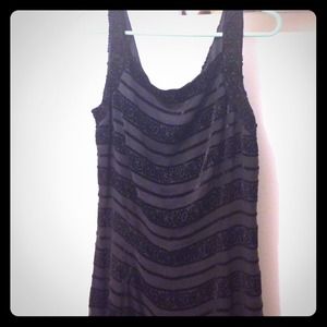 Black silk dress