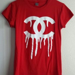 Channel drip t-shirt
