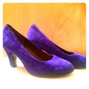Blue Suede Pumps by Aerosoles