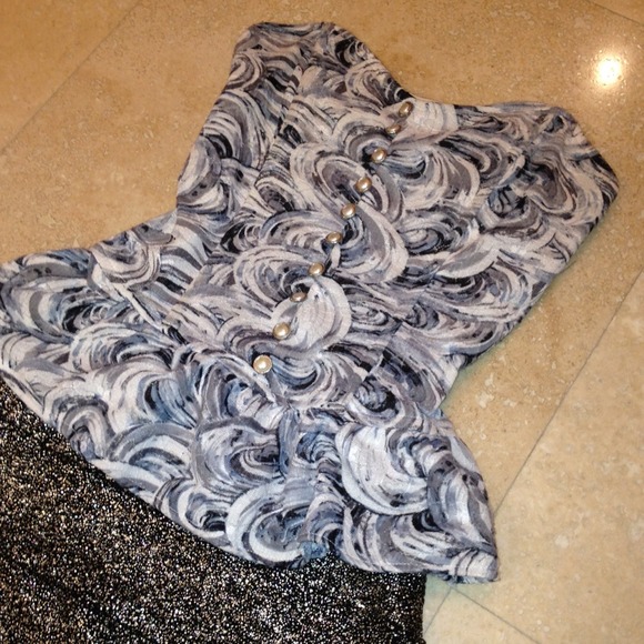 BUSTIER top-very cute with skirt, jeans, shorts..,