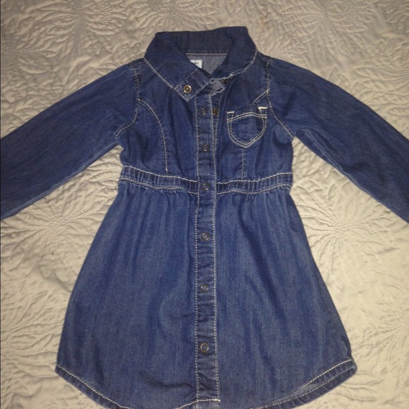 Old Navy toddler denim shirt dress