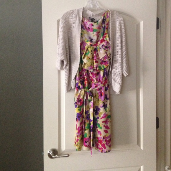 floral dress,shawl and Juicy Couture sweatsuit