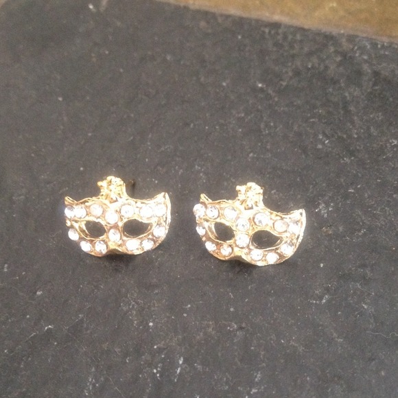 Jewelry - SOLD in Bundle Masquerade Rhinestone Earrings