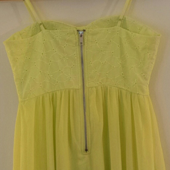 Yellow High-low Dress with Bustier Top - Picture 4 of 4