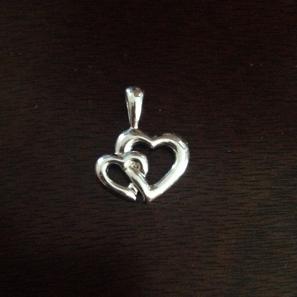 Silver heart charms