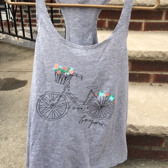 Forever 21 Tops - Bonjour Bicycle Sleep Tank