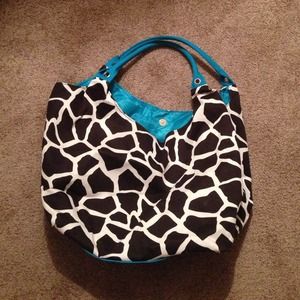Animal print tote
