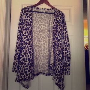 Francesca's cheetah print cardigan