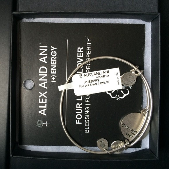 Alex and Ani four leaf clover