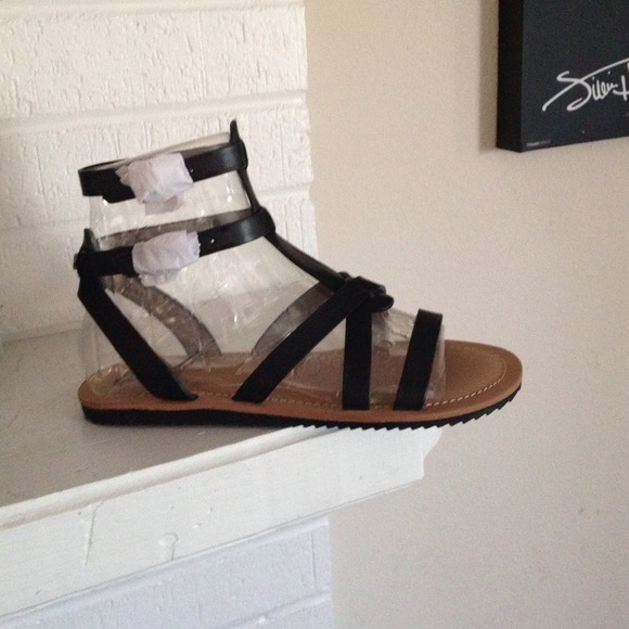 Black Gladiator sandals