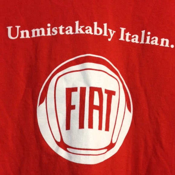 ANY 4 FOR $15 Unmistakably Italian Fiat Tshirt