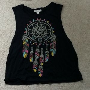 Forever 21 dream catcher muscle tee