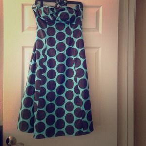 Polka dot halter dress