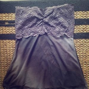 Purple-gray tube top