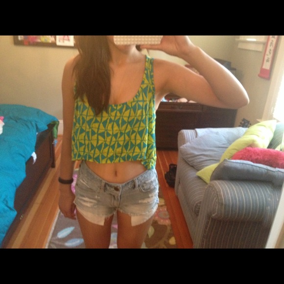 Tribal Print Cropped Tank