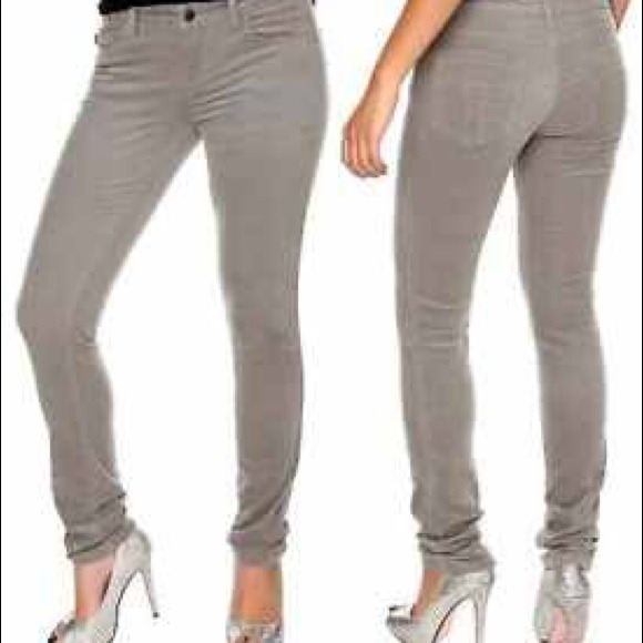 Gray corduroy pants