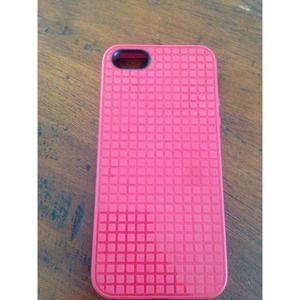 Red Speck iPhone 5 case.