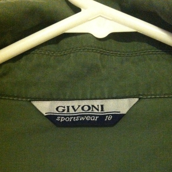 Army Green Utility-Style Jacket - Picture 2 of 3