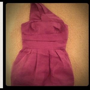 Bcbg Purple One shoulder dress