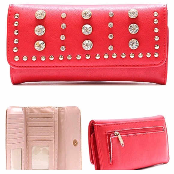 Boutique Handbags - *Host Pick* No OFFERS Hot Fire Red Rhinestone