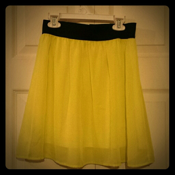 Yellow Forever 21 skirt