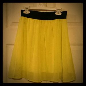 Yellow Forever 21 skirt