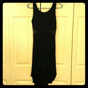 Black sheer cutout dress