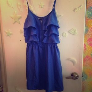 🔮Ruffled top, midnight blue dress