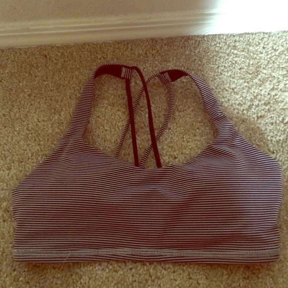 lululemon free to be bra size 6 black & gray