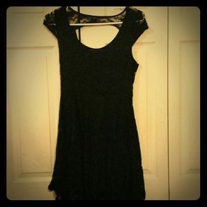 Black lace dress