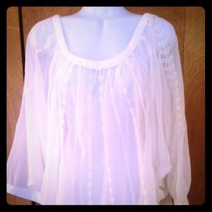 Ladies bright white blouse
