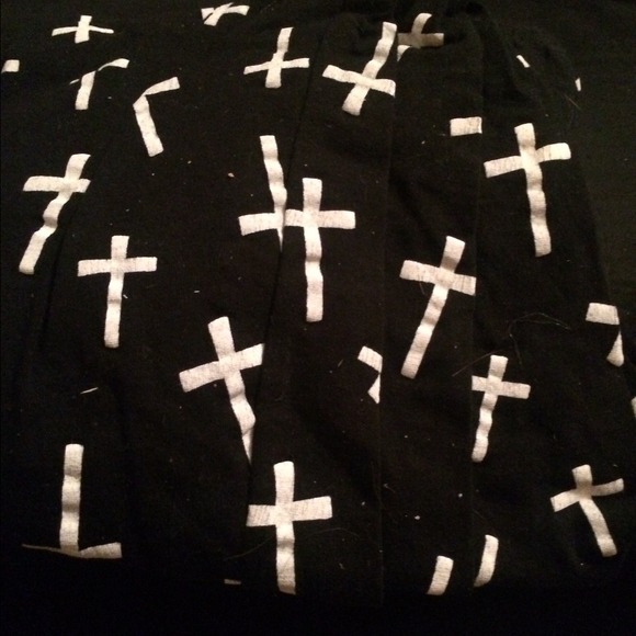 cross and skull leggings - Picture 1 of 2