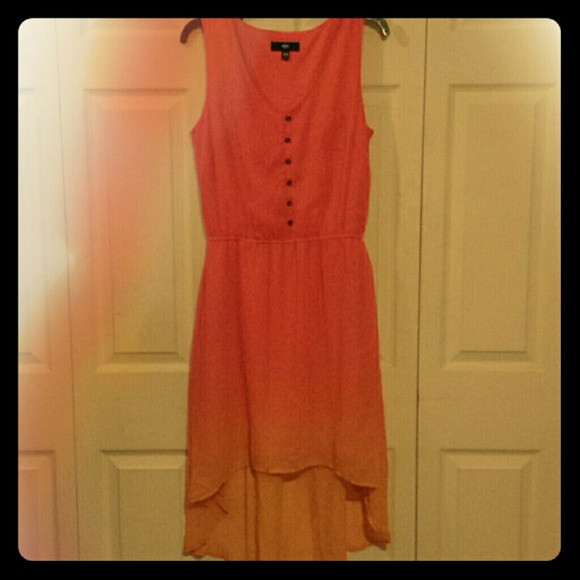 Sunset hi-low dress