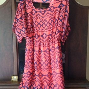 ORANGE WITH BLUE DRESS NEVER WORN FROM GOODYS