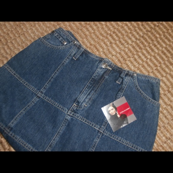 🚫🚫SOLD🚫🚫Blue jean patchwork skirt!🚫🚫SOLD🚫🚫 - Picture 3 of 4