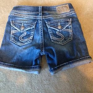 Silver shorts! Size 26!!