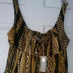 Roberto cavalli top new black & gold size s