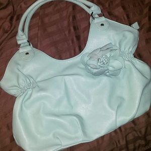 Mint green purse