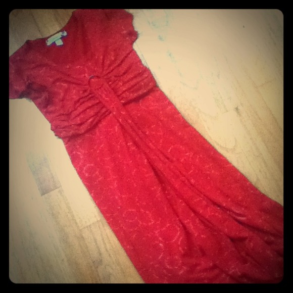 Red sparkly dress