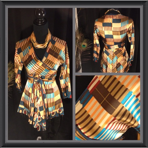 Anthropologie Tops - RESERVED for princessofposh Mod Silk Wrap Blouse