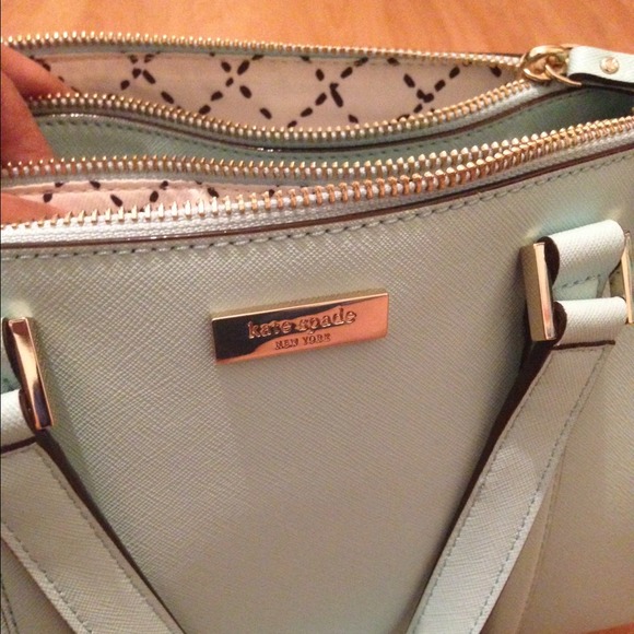 โSoldโ Kate Spade CyBlue Small Loden  Leather - Picture 3 of 4
