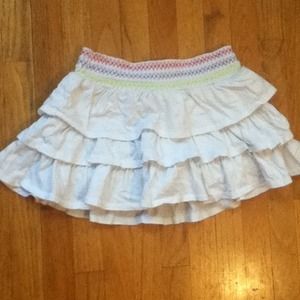 White tiered skirt