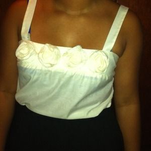 Off white floral top